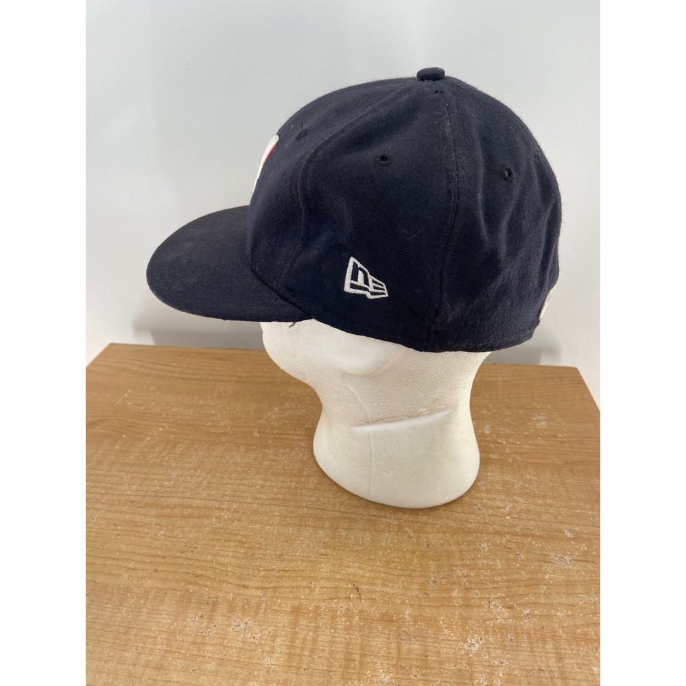New Era 59FIFTY Modesto Nuts MiLB Fitted Hat Navy Blue 6 7/8 Baseball Cap - Picture 2 of 5
